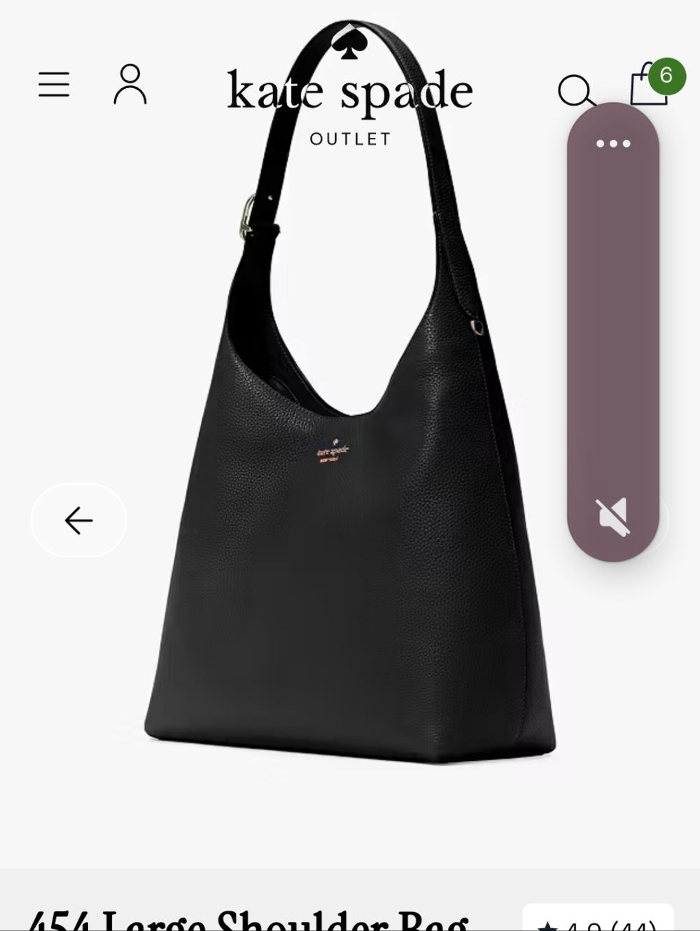 kate spade Black Leather Shoulder Bag - Picture 7 of 8